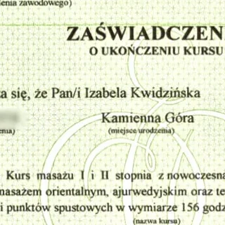 certyfikat kursumini